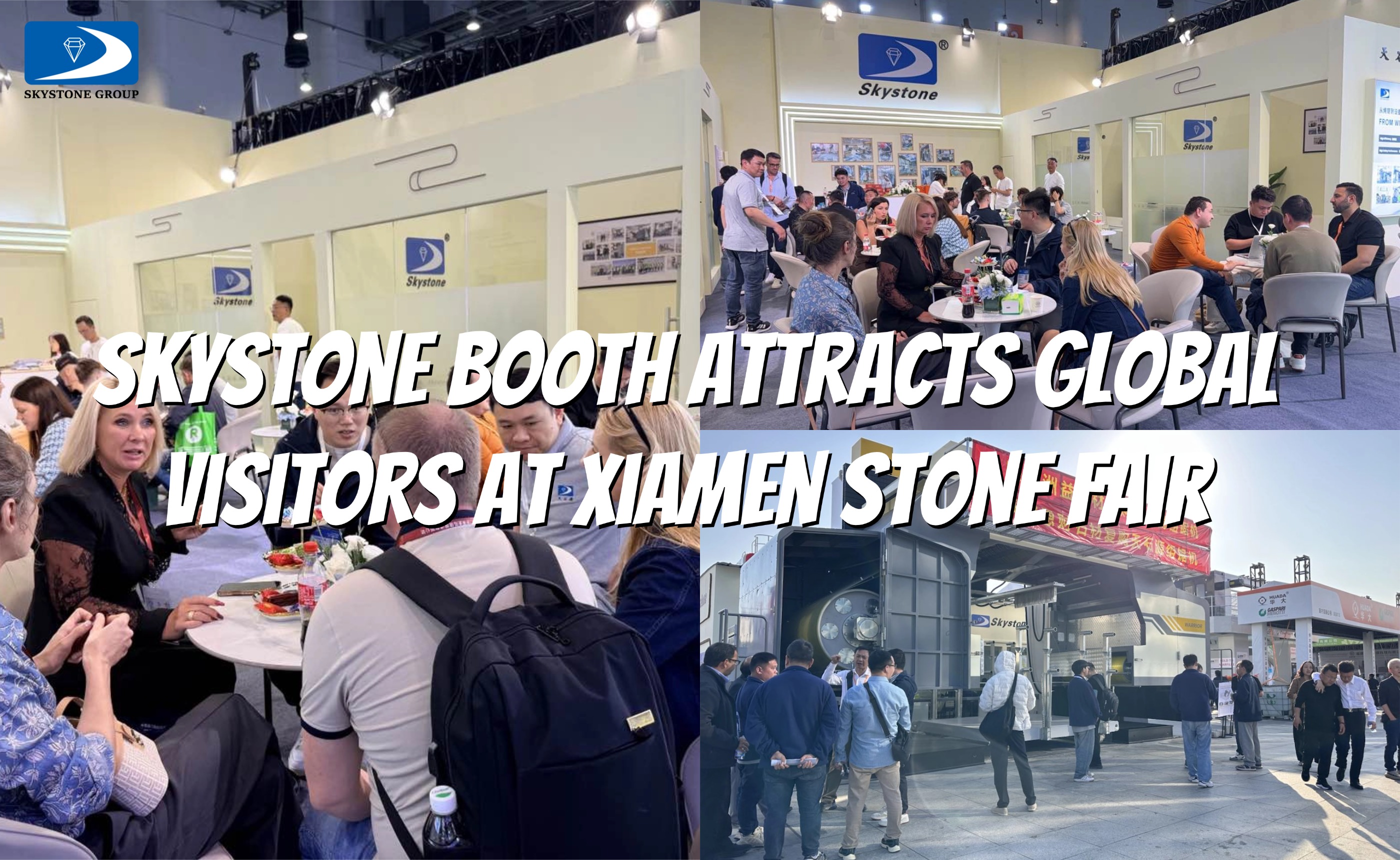 Skystone Booth Attracts Global Visitors at Xiamen Stone Fair